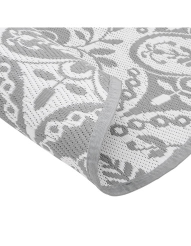 Tappeto da Esterni Grigio Chiaro Ø120 cm in PP