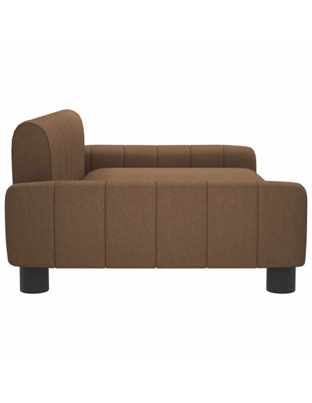 Lettino per Cani Marrone 90x53x30 cm in Tessuto
