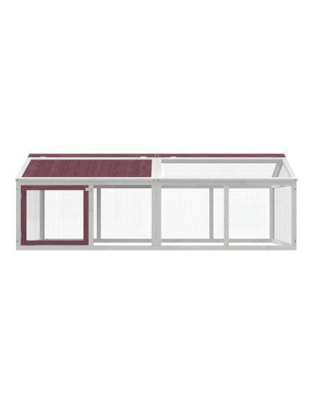 Box per Animali Moka 200x112,5x74 cm in Legno Massello di Pino