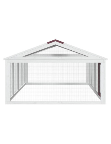 Box per Animali Moka 200x112,5x74 cm in Legno Massello di Pino