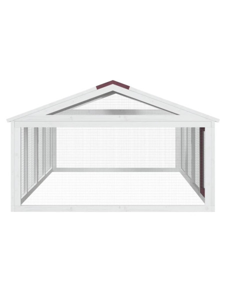 Box per Animali Moka 200x112,5x74 cm in Legno Massello di Pino