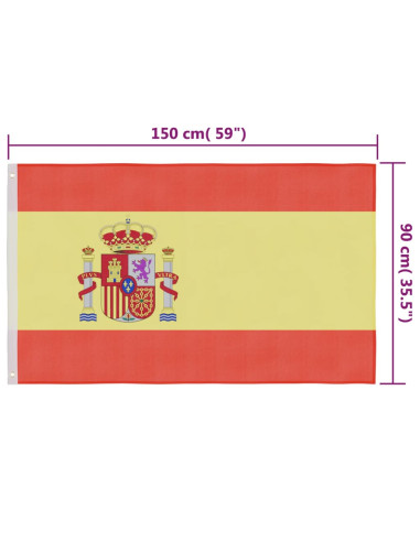 Bandiera della Spagna 90x150 cm