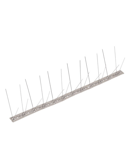 Set Dissuasori per Uccelli e Piccioni 20 pz Acciaio 4 File 10 m
