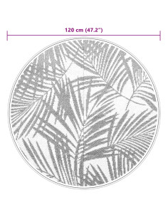 Tappeto da Esterno Verde Ø120 cm in PP