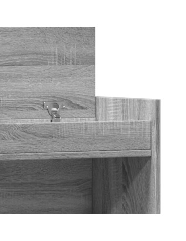 Scarpiera Grigio Sonoma 100,5x28x100 cm in Legno Multistrato