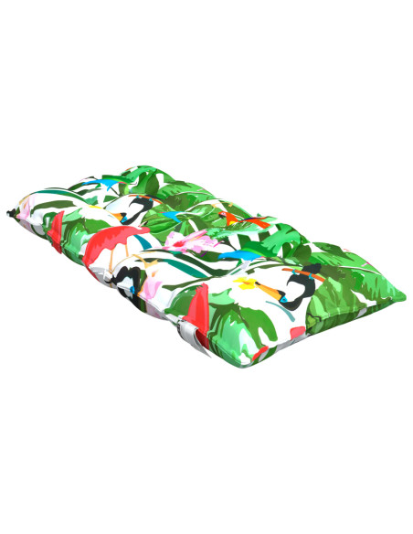 Cuscini Sedia Schienale Basso 2pz Multicolore in Tessuto Oxford