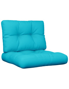 Cuscini per Pallet 2 pz Turchese in Tessuto