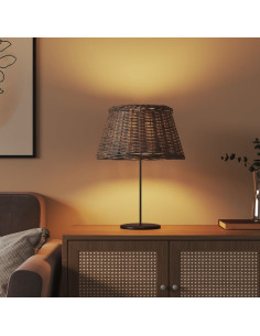 Paralume Marrone Ø50x30 cm in Vimini 2