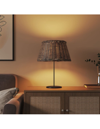 Paralume Marrone Ø50x30 cm in Vimini