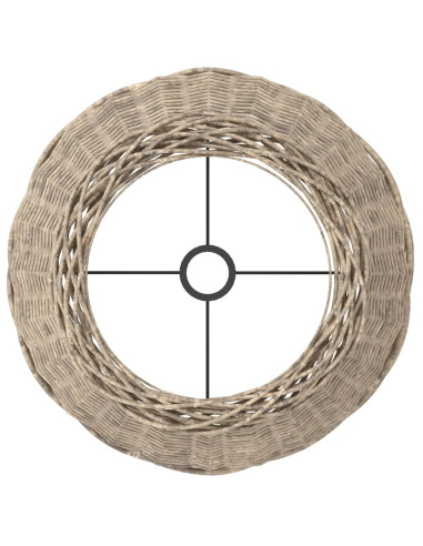 Paralume Marrone Ø50x30 cm in Vimini