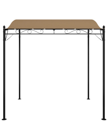 Tettoia Tortora 2x2,3 m 180 g/m² Tessuto e Acciaio