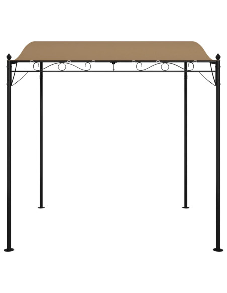 Tettoia Tortora 2x2,3 m 180 g/m² Tessuto e Acciaio