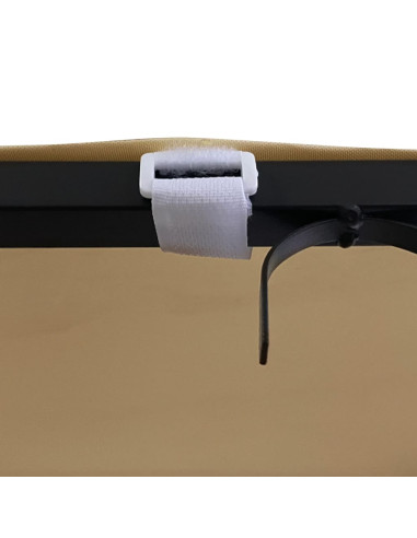 Tettoia Tortora 2x2,3 m 180 g/m² Tessuto e Acciaio