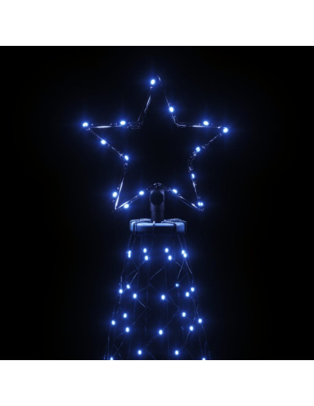 Albero di Natale con Puntale Blu 200 LED 180 cm