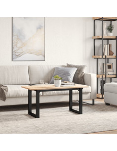 Telaio Gambe a O per Tavolino da Salotto 70x30x43 cm in Ghisa 2