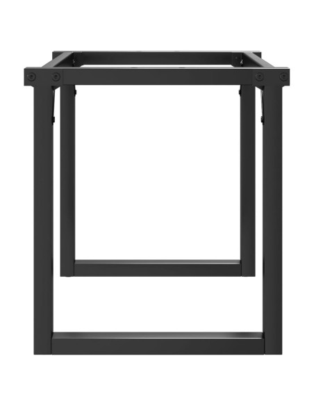 Telaio Gambe a O per Tavolino da Salotto 70x30x43 cm in Ghisa