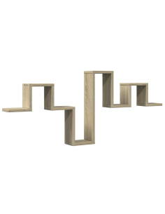 Scaffale a Parete Rovere Sonoma 104,5x10x43cm Legno Multistrato