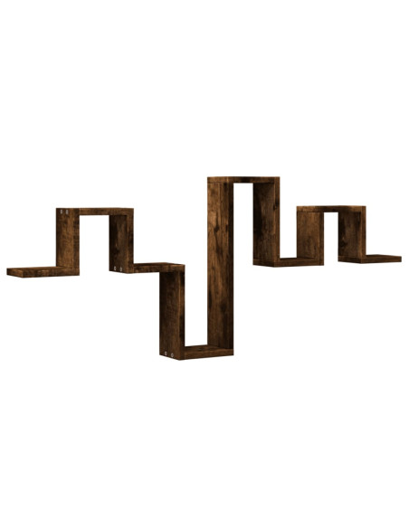 Mensola a Muro Rovere Fumo 104,5x10x43 cm Legno Multistrato