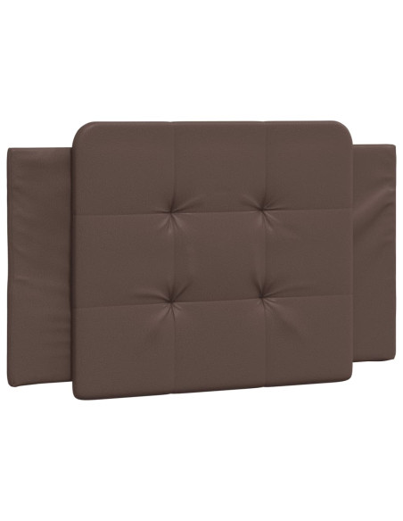 Giroletto con Testiera Marrone 80x200 cm in Similpelle