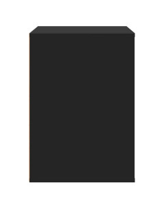 Cassettiera Angolare Nera 80x41x58 cm in Legno Multistrato