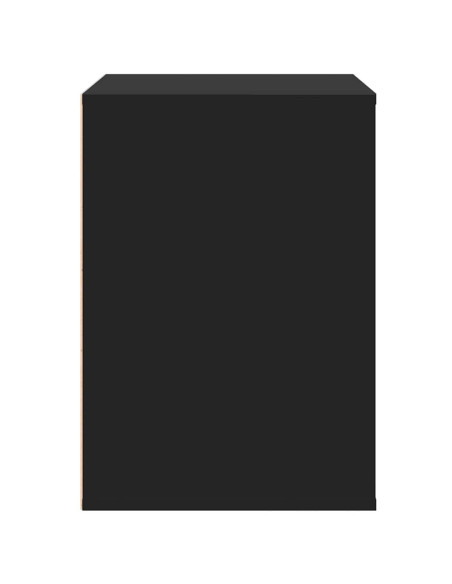 Cassettiera Angolare Nera 80x41x58 cm in Legno Multistrato