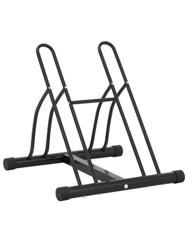 Supporto per 2 Bici da Pavimento Autoportante in Acciaio