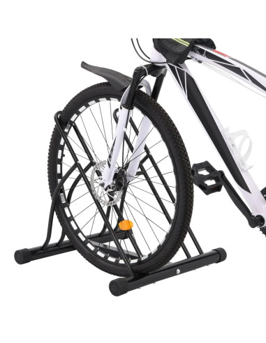 Supporto per 2 Bici da Pavimento Autoportante in Acciaio