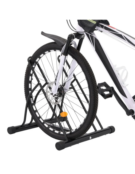 Supporto per 2 Bici da Pavimento Autoportante in Acciaio