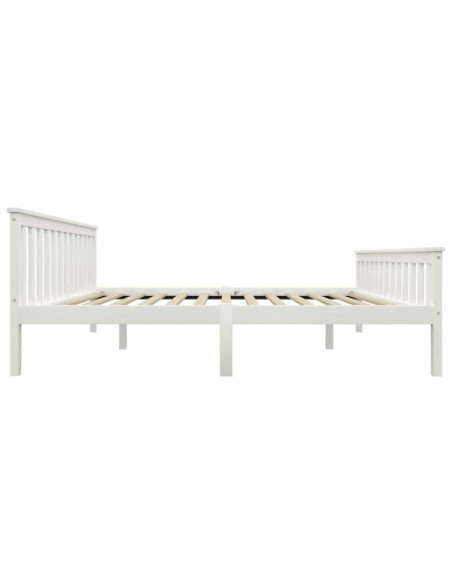 Giroletto Bianco in Legno Massello di Pino 160x200 cm