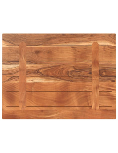 Piano Tavolo 70x50x3,8 cm Rettangolare Legno Massello Acacia