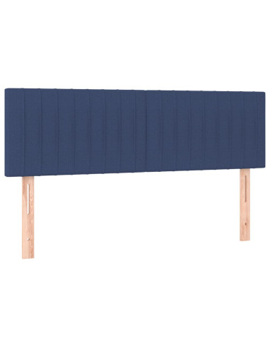 Giroletto a Molle con Materasso Blu 140x200 cm in Tessuto