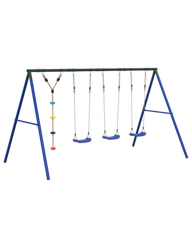 Set Gioco da Esterno con Altalene e Altalena a Disco