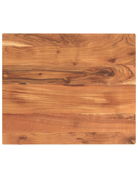Piano per Tavolo 60x50x2,5cm Rettangolare Legno Massello Acacia