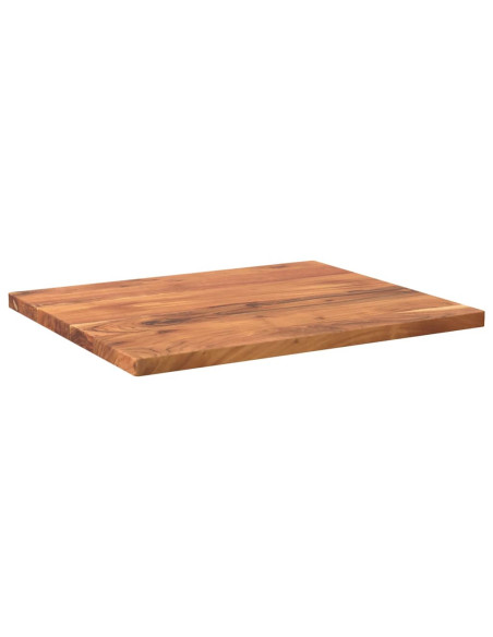 Piano per Tavolo 60x50x2,5cm Rettangolare Legno Massello Acacia