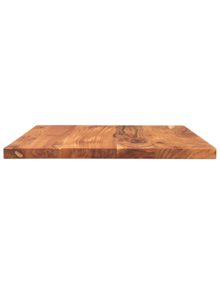 Piano per Tavolo 60x50x2,5cm Rettangolare Legno Massello Acacia