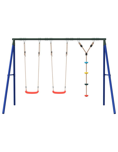 Set Gioco da Esterno con Altalene e Altalena a Disco