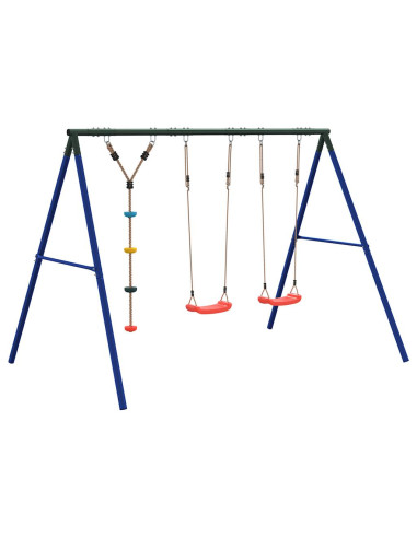 Set Gioco da Esterno con Altalene e Altalena a Disco