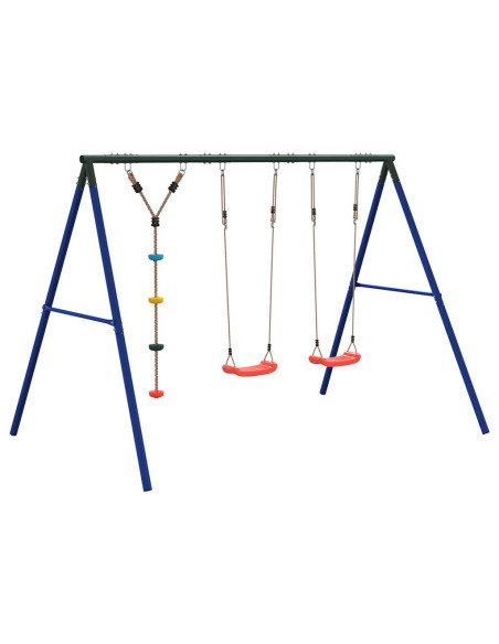 Set Gioco da Esterno con Altalene e Altalena a Disco