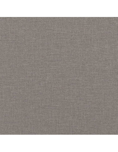 Giroletto con Testiera Grigio Tortora 200x200 cm in Tessuto