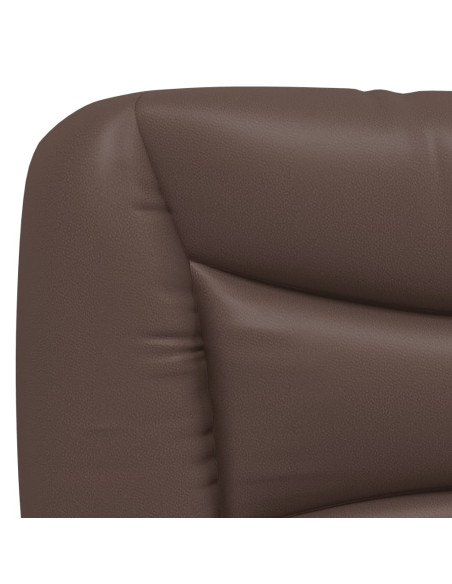 Giroletto con Luci LED Marrone 80x200 cm in Similpelle