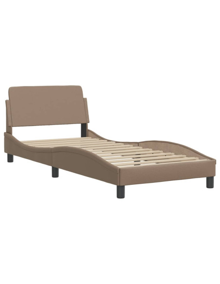 Giroletto con Luci LED Cappuccino 90x190 cm in Similpelle
