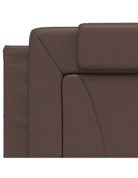Giroletto con Luci LED Marrone 80x200 cm in Similpelle