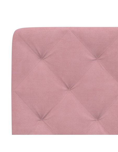Giroletto con Testiera Rosa 90x190 cm in Velluto