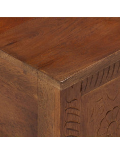 Scatola Portaoggetti 110x30x40 cm in Legno Massello di Mango