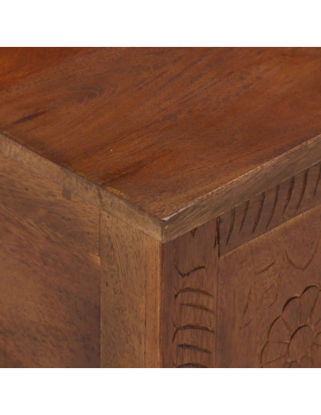 Scatola Portaoggetti 110x30x40 cm in Legno Massello di Mango