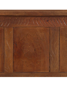 Scatola Portaoggetti 110x30x40 cm in Legno Massello di Mango 2