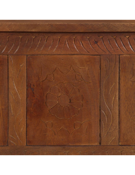 Scatola Portaoggetti 110x30x40 cm in Legno Massello di Mango