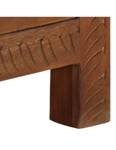 Scatola Portaoggetti 110x30x40 cm in Legno Massello di Mango