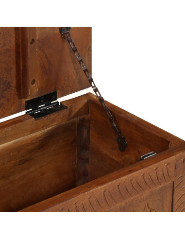 Scatola Portaoggetti 110x30x40 cm in Legno Massello di Mango