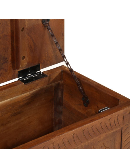 Scatola Portaoggetti 110x30x40 cm in Legno Massello di Mango